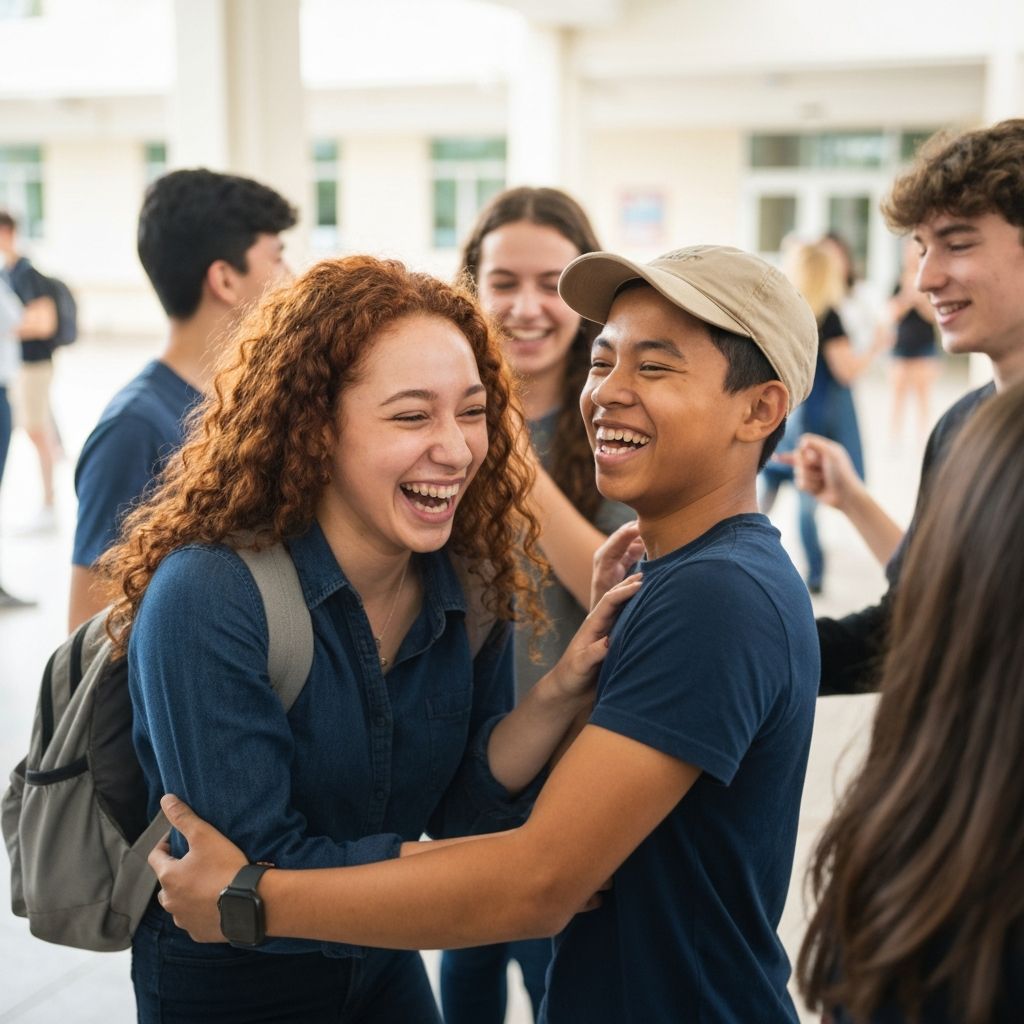 Students Celebrating